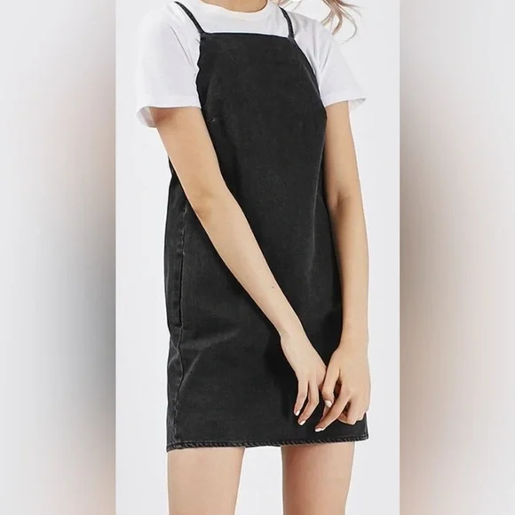 TOPSHOP Denim Shift Dress